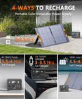 256Wh LiFePO4 Portable Power Station with 300W continuous output and 600W peak pure sine wave solar generator charging options