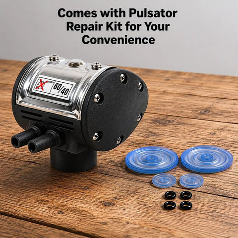 Cow Pulsator Vacuum Regulator Kit For Milking Machines With Repair Kit Sixty Pulses Per Minute And Sixty To Forty Pulsation Ratio
