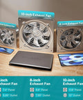 6 inch exhaust fan that rocks for kitchen attic shop garage with damper 308 CFM at 38W power cord included wall mount vent shown.