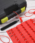 2000 Pack Plastic Tamper Seals Security Tags With Numbered Zip Ties For Fire Extinguishers Self Locking Disposable Safety Tags Tamper Evident 250mm Red Pro Grade