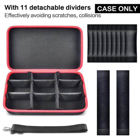 Beefy Extra Large Hard Case For Milwaukee M12 M18 And 18V 20V Tool Batteries With 11 detachable dividers, black interior