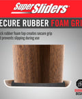 Heavy Duty Furniture Sliders For Carpet, Reusable Moving Pads Help You Slide Heavy Couches Across Rugs Without Breaking A Sweat, Non Adhesive Glides For Beds And Recliners, Beige 8 Piece Kit Moves Furniture Like A Champ, showing secure rubber foam grip.