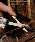 Beast Mode All In One Survival Multitool Pliers With 420 Stainless Steel Build cutting rope with dolphin tip shears.