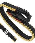 Shotgun Shell Holder With 56 Hole Tactical Shoulder Strap For 12 Gauge Shells Adjustable Shotshell Bandolier Belt