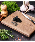 120 Sets Screw-On Rubber Feet for Cutting Boards with stainless screws displayed on wooden surface