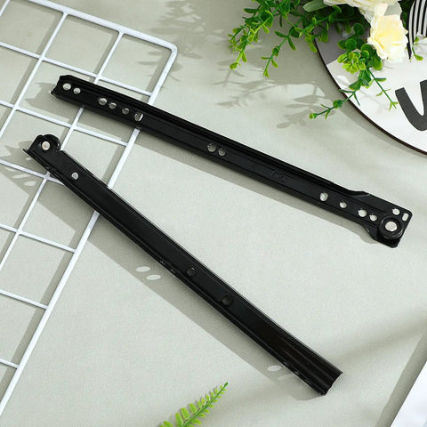 Beefy Bottom Mount Drawer Slides Replacement For Furniture, Iron Construction, shown on a grid panel background.