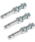 Cat 1 Draw Pin For 3 Point Hitch Tractors, Five And A Half Inch, Three Pack, Heavy Duty Tractor Hitch Pin Set For Lower Lift Arms