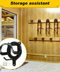 Triple Pack Horse Bridle Rack Hook Set with metal hanger brackets for tack storage in barn, includes screws and tubes.