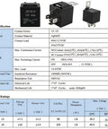 Image showing 10 Pack 30 40 Amp 12V SPDT Relay Switch Waterproof 5 Pin For Automotive And Marine Use Ideal For Cars Boats Fans