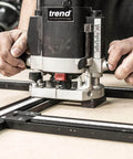 Adjustable Router Jig Frame and Guide System for Cutting Square and Rectangular Recesses, Slots, and Face Panel Molds With a Router