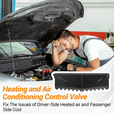 Mechanic examining Camaro engine with Air Blend Door For 2010-2015 Camaro HVAC Temperature Valve Replacement Part OEM 15-51251