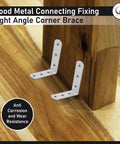 20 Pack 90 Degree Angle Brackets For Wood And Metal 1.97 Inch By 1.97 Inch By 0.63 Inch 0.06 Inch Thick Galvanized Steel L Shape Corner Brace Plates With Six 0.16 Inch Holes Screws Not Included on wooden corner