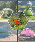 Heavy Duty Screw In Tent Stakes Eight Inch Ground Anchors Metal Stakes For Camping includes tents in various settings