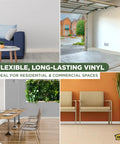 4 Inch Dry Back Vinyl Wall Base 120 Foot Roll Flexible Toe Vinyl Trim for Floors and Baseboards No Brainer Install Molding in Almond Bulk Roll Cove Base For Quick Fit used in various spaces
