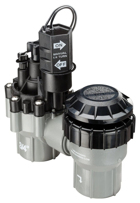 Pro Grade Anti Siphon Valve With Flow Control For Above Ground Sprinklers, Three Quarter Inch Female To Female Threads, Works With Standard Sprinkler Timers, Manual Bleed Screw, Easy Install Backflow Prevention
