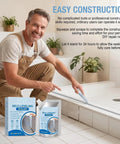 Slick Self Leveling Concrete Crack Filler With Heavy Duty Waterproof Sealant For Walls Floors And Driveways Zero Mess, man applying sealant.