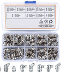 60 Piece Metric Grease Fittings Kit With Straight And Angled Zerk Fittings M6 M8 M10 in a compartmentalized box