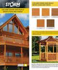 Legit Semi Solid Exterior Wood Stain And Weather Resistant Topcoat In Deep Butternut Tones Easy Brush Application Five Gallon Tub displayed on a house.