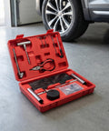 68 Piece Heavy Duty Tire Repair Kit For Cars Motorcycles Trucks ATVs SUVs RVs Trailers With Patches And Plug Tool Set