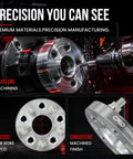 Built Tough 5MM Wheel Spacers For Nissan 350Z And Infiniti G37 Set Of Two showcases precision CNC machining details.