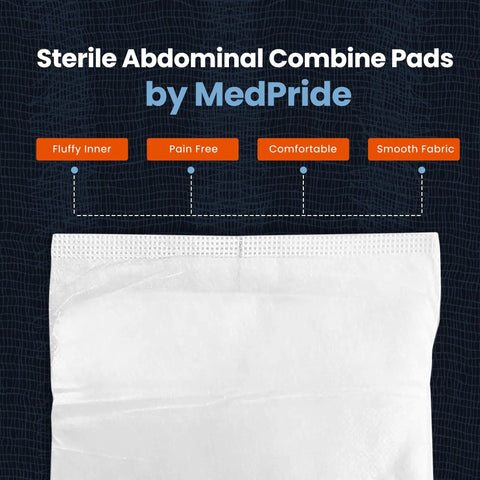 Soft Nonwoven Abdominal Wound Pads 5x9 Inch 20 Count Sterile ABD Pads High Absorbency Dressings Latex Free Individually Wrapped
