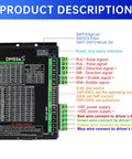 DM556S driver diagram in Nema 23 CNC stepper motor kit, showing connections and settings.