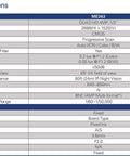 Specifications table for 4MP Quad HD Outdoor Security Dome Camera With 3.6mm Lens 80ft Night Vision Weatherproof Housing No Fuss Install Works With HD CVI TVI AHD Lorex MPX DVR Versatile For Any MPX System Crisp Day And Night Footage