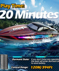Rad RC Boat For Kids And Adults With Fast Remote Control Pool And Lake Racing 30 KMH Top Speed 394 Ft Range in action