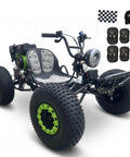 212cc Gas Powered Off Road Beast Go Kart For Teens And Adults With Electric Start And Pull Start CVT Automatic Transmission
