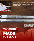 12 Inch Stainless Steel Frozen Meat Bone Cutting Saw Blades For Reciprocating And Sawzall Saws 5 Pack in storage case