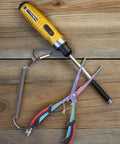 Toddmomy rainbow-finish stainless steel long-nose fishing pliers with line cutter and hook remover