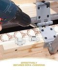 Installing 4 Sets Roller Catch Assembly For Doors And Closets with screws, multipurpose secure cabinet latch shown in use.
