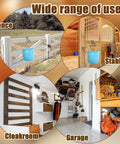 Wide range of uses for Two Pack 4 Inch Heavy Duty Tack Hooks Over Rail Bridle Rack in fence, stables, cloakroom, and garage