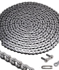 41 Roller Chain 20 Feet Beefed Up Industrial Grade Carbon Steel Pre Lubed And Pre Stretched Heavy Duty Gate Opener Chain