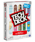 Box of DLX Pro 10 Pack Fingerboards With Real Skate Graphics Fully Assembled Collectible Mini Skateboards Set For Kids Ages 6 Plus