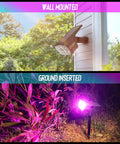 Solar Color Changing Outdoor Lights With 50 LED RGB Spots IP67 Waterproof Landscape Lighting for wall and ground mount