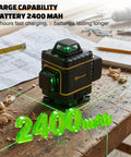 Laser Level 4x360 Degree Self Leveling With Tripod And Remote High Precision Auto Level 150 Ft Range Tilt Alarm One Eighth Inch Accuracy At 33 Ft 360 Degree Laser Lines For Indoor Construction And DIY Projects, 2400mAh battery