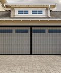 Two Car Garage Magnetic Screen Door 16 By 7 Feet No Hassle Hands Free Magnetic Closure Breathable Fiberglass Mesh installed