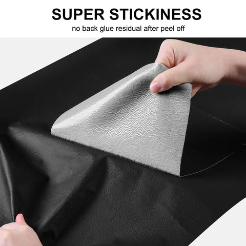 Leather Repair Patch For Furniture Self Adhesive 4 Inch By 63 Inch Vinyl Repair Tape being peeled to show adhesive surface