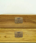 Wooden box with Vintage Brass Hasp Latch Buckle With Antique Finish, Dope Retro Vibe For Jewelry Boxes And DIY Projects.