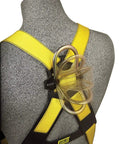 Delta Vest Style Harness With Stand Up Back D Ring And Tongue Buckle Leg Straps X Small Yellow Industrial Safety Gear