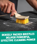 Heavy Duty Interior Carpet And Upholstery Detailing Brush With Durable Bristles For A Deep Clean Of Car Mats Seats And Fabric