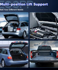 Car with open rear hatch demonstrating Rear Hatch Lift Supports Struts Gas Springs Shocks For VW Type 1 Beetle 1998 To 2010 Set Of 2