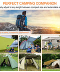 Heavy Duty Aluminum Tent Poles For Tarp And Canopy Adjustable Telescoping Poles With Non Slip Cone Bottom for outdoor setups