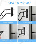 Installation steps for U Shaped Wall Mounted Outdoor Stair Handrail Built Dang Tough Anti Slip Stainless Steel Safety Rail.