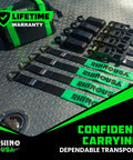 Heavy Duty 2 Inch By 8 Foot Car Tie Down Straps With J Hooks, 10,000 Lb Break Strength, 4 Pack displayed with storage bag