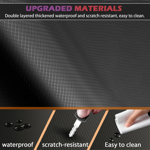 Close-up of upgraded materials in All Season Magnetic Windshield Cover for Ice and Snow, showing waterproof and scratch-resistant surface
