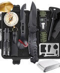 13 In 1 Survival Gear Kit For Outdoorsmen Dad Gift Tactical 13 In 1 Set Includes Survival Bracelet, Pen, Compass, Flashlight