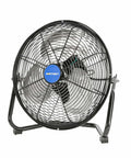 Heavy Duty 12 Inch Metal Floor Fan Built to Last With 3 Speed Powerful Airflow One Twelfth HP Motor Adjustable Tilt