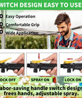 Handle switch design for Universal Stainless Steel Sprayer Wand With Shut Off Valve 29 Inch Garden Watering And Car Wash Kit.